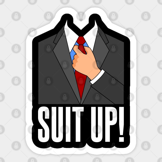 Barney Stinson Suit Up Sticker by Meta Cortex